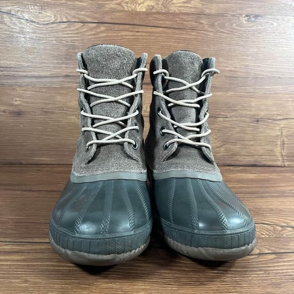 Sorel Cheyanne II Gray Suede Winter Duck Boots Men’s Size 8 main image 6